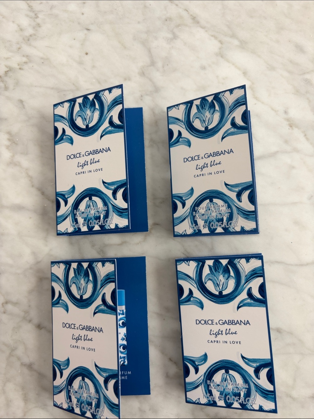 Dolce & Gabbana Light Blue Capri In Love - Bundle of 4